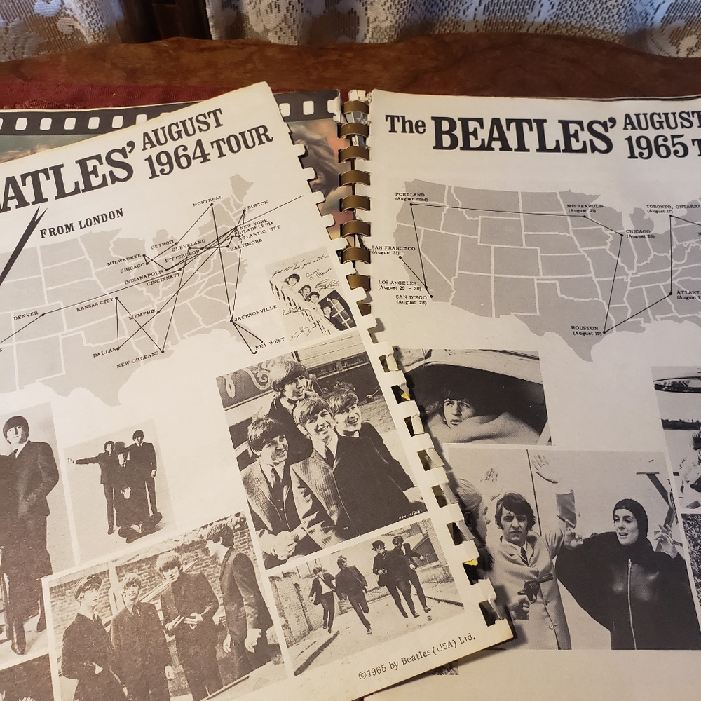 Vintage Beatles Music Book Featuring Sheet Music Photos of the Fab 4- BX16 - Picture 8 of 16